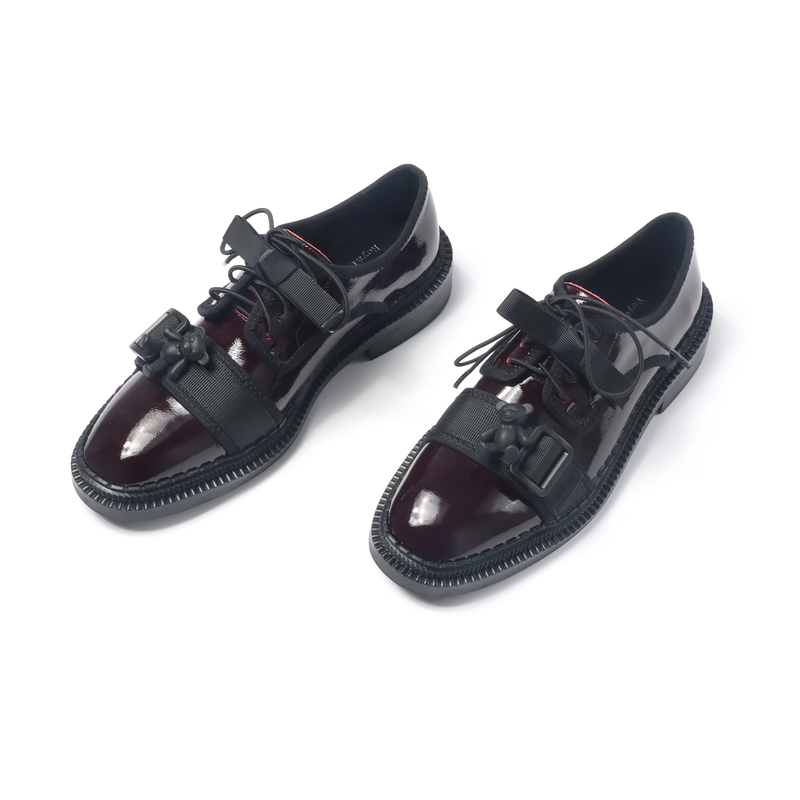 X-008 British style small leather shoes